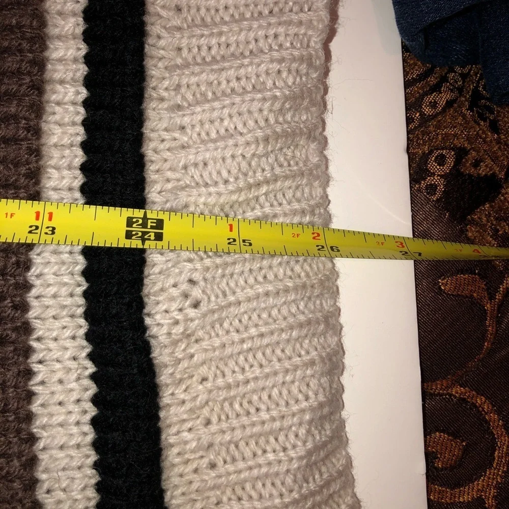 Love Stitch Chunky Ivory White Sweater Cardigan S